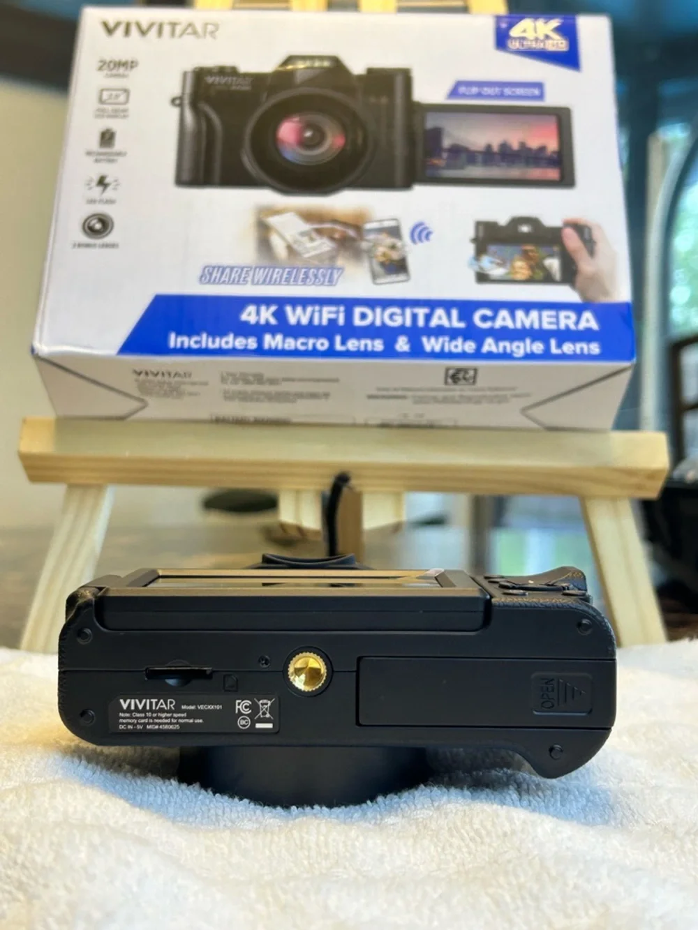 Vivitar 4K WiFi Digital Camera 📸✨ | 20MP | Includes Macro + Wide Angle Lens